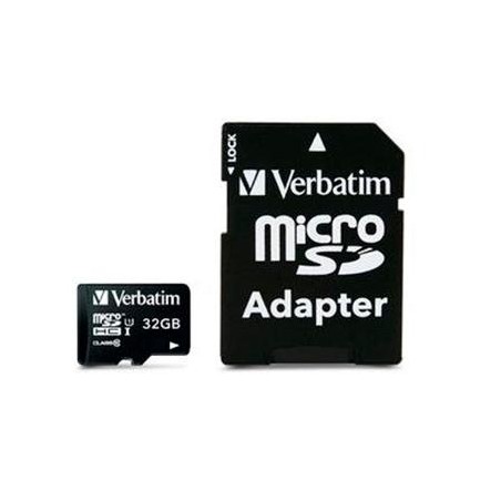 VERBATIM TARJETA MICRO SDHC 32GB CLASE 10 C/ADAPTADOR