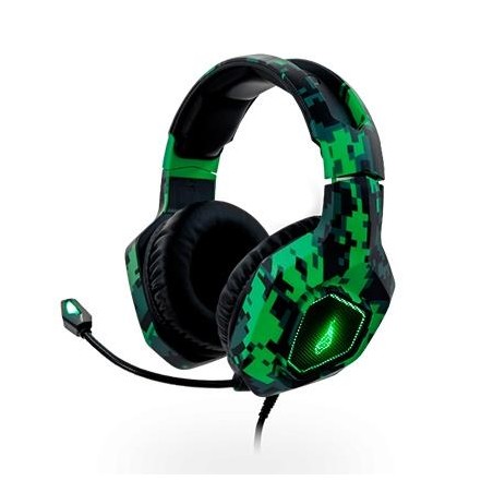 VERBATIM AURICULARES C/ MICRÓFONO SUREFIRE SKIRMISH GAMING C/ CABLE JACK 3,5MM VERDE/NEGRO