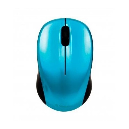 VERBATIM RATÓN GO NANO INALÁMBRICO 1600PPP COMPACTO AMBIDIESTRO AZUL TURQUESA