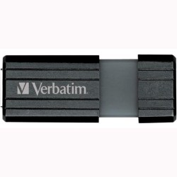 VERBATIM PENDRIVE STORE'N'GO PINSTRIPE 8GB HI-SPEED RETRÁCTIL USB 2.0 NEGRO