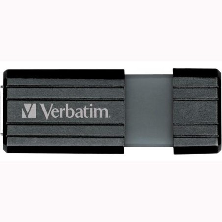 VERBATIM PENDRIVE STORE'N'GO PINSTRIPE 8GB HI-SPEED RETRÁCTIL USB 2.0 NEGRO