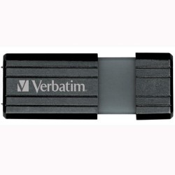 VERBATIM PENDRIVE STORE'N'GO PINSTRIPE 16GB HI-SPEED RETRÁCTIL USB 2.0 NEGRO