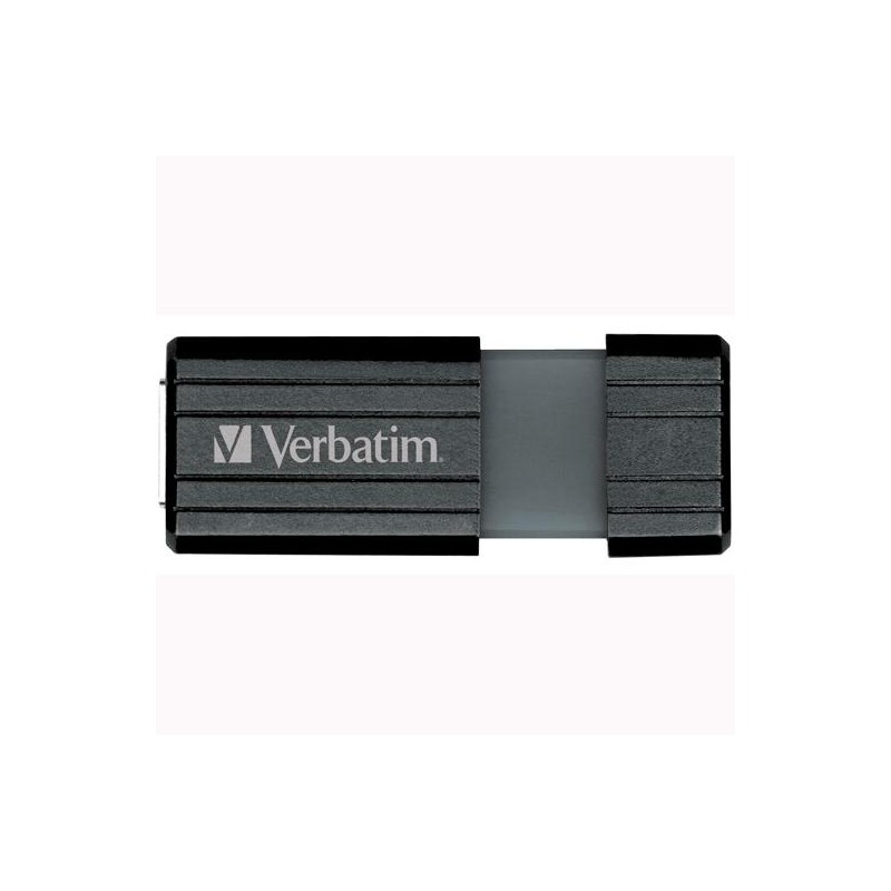 VERBATIM PENDRIVE STORE'N'GO PINSTRIPE 32GB HI-SPEED RETRÁCTIL USB 2.0 NEGRO