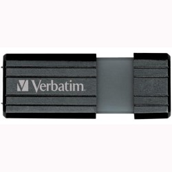 VERBATIM PENDRIVE STORE'N'GO PINSTRIPE 64GB HI-SPEED RETRÁCTIL USB 2.0 NEGRO