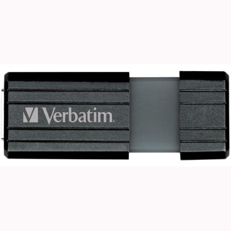 VERBATIM PENDRIVE STORE'N'GO PINSTRIPE 64GB HI-SPEED RETRÁCTIL USB 2.0 NEGRO