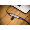 VERBATIM HUB MULTIPUERTO USB-C / 2XUSB 3.0 / HDMI CARGA USB-C PLATA