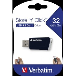 VERBATIM PENDRIVE STORE´N´CLICK 32GB USB 3.2 C/RANURA PARA COLGAR NEGRO