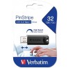 VERBATIM PENDRIVE PINSTRIPE 32GB HIGH SPEED RETRÁCTIL USB 3.2 NEGRO