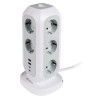 VERBATIM REGLETA DE ENCHUFES CON 11 TOMAS CON INTERRUPTOR CABLE 2 M + 2 UBS-C Y 2 USB-A BLANCO