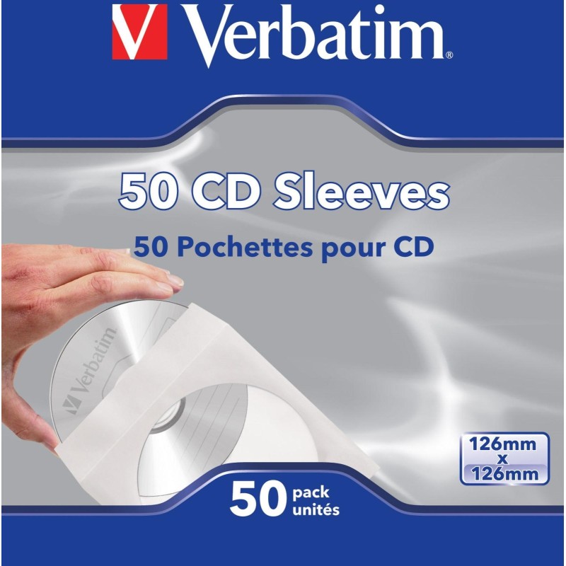VERBATIM FUNDA PARA CD, CAJA DE 50 UNIDADES