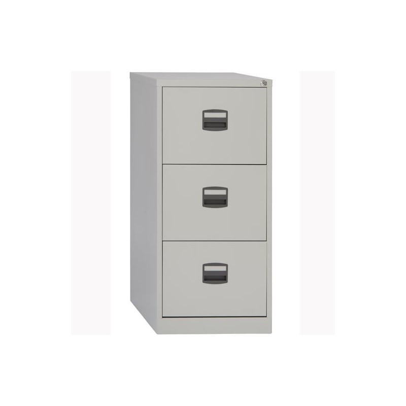 BISLEY ARCHIVADOR METALICO 3 CAJONES ARCHIVO CARPETAS COLGANTES A4 FONDO 40CM GRIS