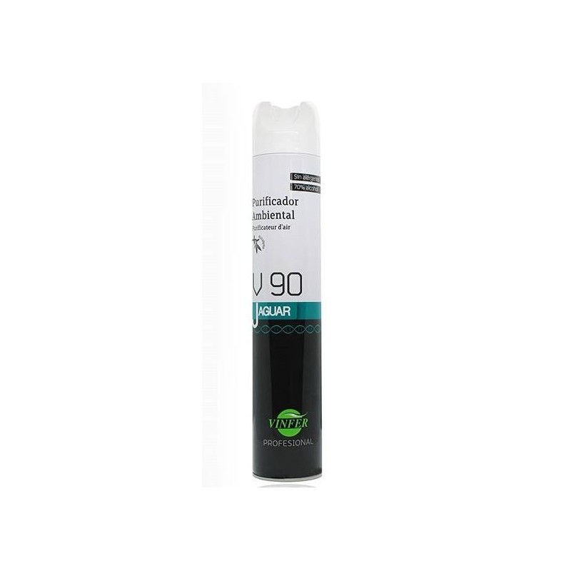VINFER PURIFICADOR AMBIENTAL V90 AEROSOL BASE ALCOHOL 70% ENVASE 750ML