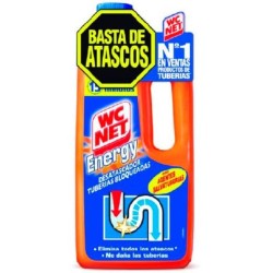 WCNET GEL LIMPIADOR DESATASCADOR DE TUBERÍAS ENERGY BOTELLA 1L