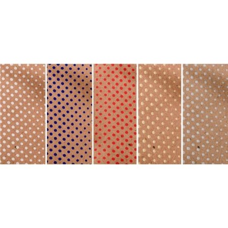 WONDER WRAPPER PAPEL DE REGALO ROLLO 0,7 X 2M KRAFT 100% RECICLADO 1000 PUNTOS SURTIDO EXPOSITOR 50 UD