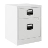 BISLEY CAJONERA METÁLICA PF 1 CAJÓN PERSONAL + 1 CAJÓN ARCHIVO MÓVIL FONDO 40CM BLANCO ( MONTADO)