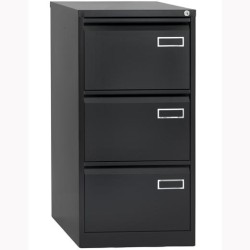 BISLEY ARCHIVADOR METÁLICO PSF LIGHT 3 CAJONES FOLIO CARPETAS COLGANTES MULTIFORMATO FONDO 62CM - ANTRACITA