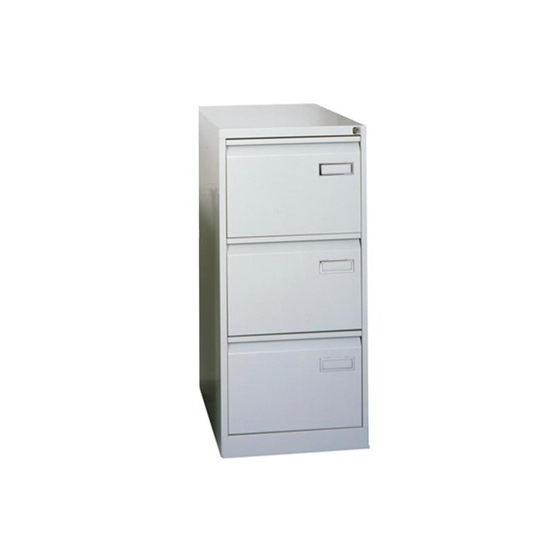 BISLEY ARCHIVADOR METÁLICO PSF LIGHT 3 CAJONES FOLIO CARPETAS COLGANTES MULTIFORMATO FONDO 62CM - GRIS