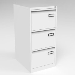 BISLEY ARCHIVADOR METÁLICO PSF LIGHT 3 CAJONES FOLIO CARPETAS COLGANTES MULTIFORMATO FONDO 62CM - BLANCO