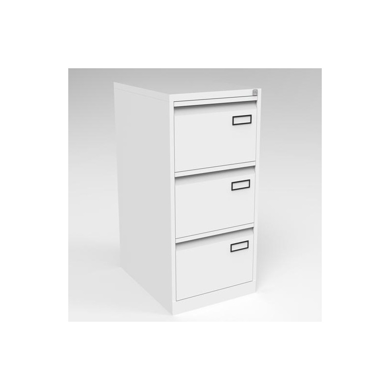 BISLEY ARCHIVADOR METÁLICO PSF LIGHT 3 CAJONES FOLIO CARPETAS COLGANTES MULTIFORMATO FONDO 62CM - BLANCO