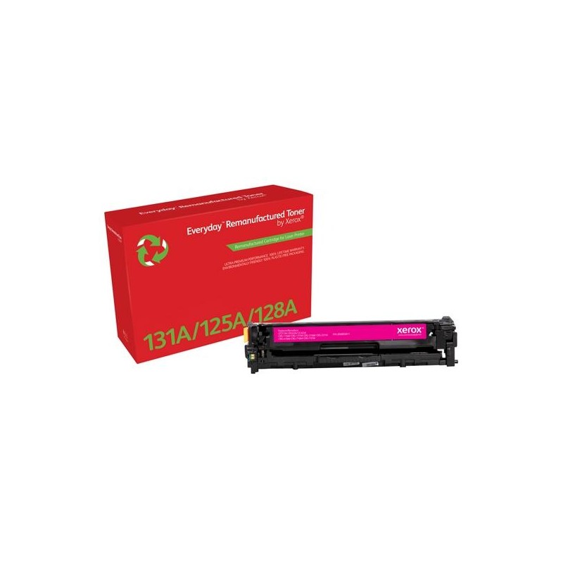 XEROX EVERYDAY REMANUFACTURED TONER MAGENTA PARA HP 131A/125A/128A COLOR LASERJET PRO 200/M251/CM1312 - CF213A/CB543A/CE323A/CRG