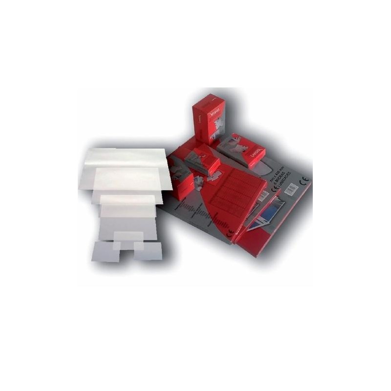 YOSAN FUNDAS DE PLASTIFICAR 2X125 MICRAS BRILLO A4 CAJA 100 UD ROJA