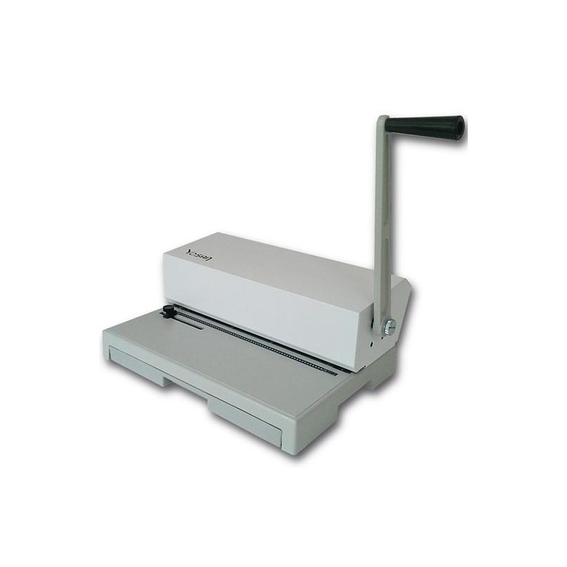 YOSAN ENCUADERNADORA 56 (PASO 4:1) ESPIRAL MANUAL FOLIO APAISADO GRIS