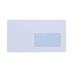 YOSAN SOBRE OFFSET AMERICANO 90GR 115X225 BLANCO TIRA AUTOADHESIVA Y CON VENTANA DERECHA -500U-