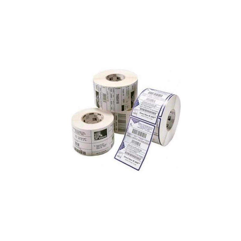 ZEBRA ETIQUETAS DE TRANSFERENCIA TÉRMICAS BLANCO 102X102MM, 12 ROLLOS POR CAJA (700UDS/ROLLO)