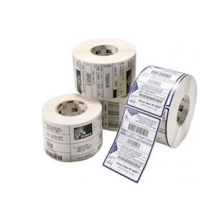 ZEBRA ETIQUETAS DE TRANSFERENCIA TÉRMICAS BLANCO 102X102MM, 12 ROLLOS POR CAJA (700UDS/ROLLO)