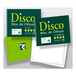 ZORRILLA BLOC DE DIBUJO DISCO 20H FOLIO PROLONGADO 230X340MM PAPEL ESPECIAL 130GR CON RECUADRO