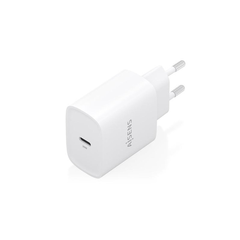AISENS CARGADOR GAN 30W, 1XUSB-C PD3.0 BLANCO