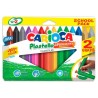 CARIOCA CERAS PLASTELLO SUPER RESISTENTES TRIANGULAR MAXI COLORES SURTIDOS ESTUCHE 12+2 UD