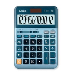 CASIO CALCULADORA DE OFICINA SOBREMESA AZUL DF-120EM