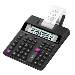 CASIO CALCULADORA DE OFICINA CON IMPRESORA HR-200RCE 12 DÍGITOS NEGRO