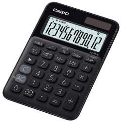 CASIO CALCULADORA DE OFICINA SOBREMESA NEGRO 12 DÍGITOS MS-20UC