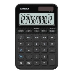CASIO CALCULADORA DE OFICINA SOBREMESA NEGRO 12 DÍGITOS MS-20YC-BK