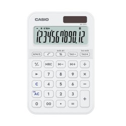 CASIO CALCULADORA DE OFICINA SOBREMESA BLANCO 12 DÍGITOS MS-20YC-WE