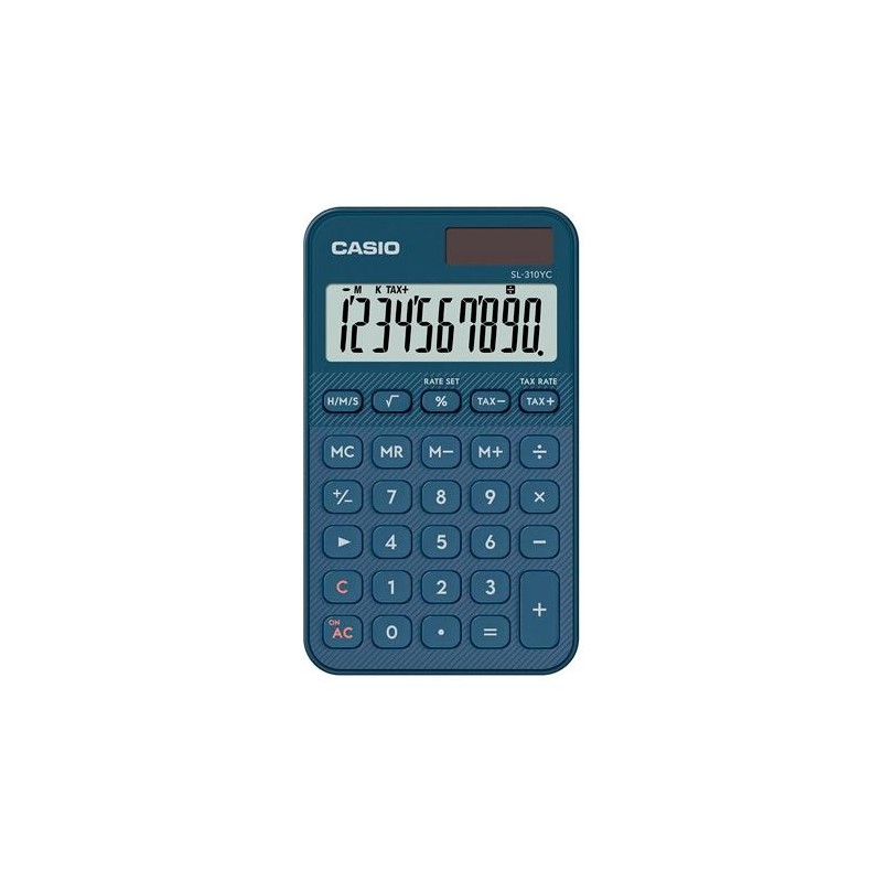 CASIO CALCULADORA DE OFICINA SL-310YC-NY 10 DÍGITOS AZUL MARINO