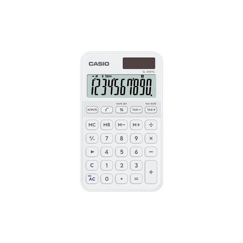 CASIO CALCULADORA DE OFICINA SL-310YC-WE 10 DÍGITOS BLANCO