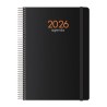 DOHE AGENDA ANUAL SYNCRO ESPIRAL 15X21CM SV CIERRE C/GOMA PP NEGRO 2026