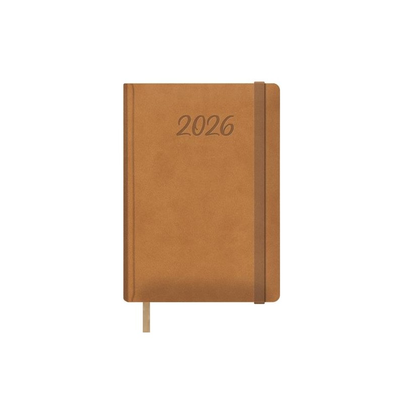 DOHE AGENDA ANUAL SAMBA 15X21CM DP CIERRE C/GOMA CÁMEL 2026