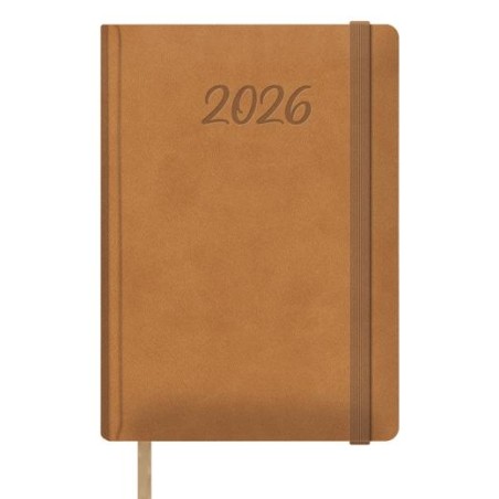 DOHE AGENDA ANUAL SAMBA 15X21CM DP CIERRE C/GOMA CÁMEL 2026