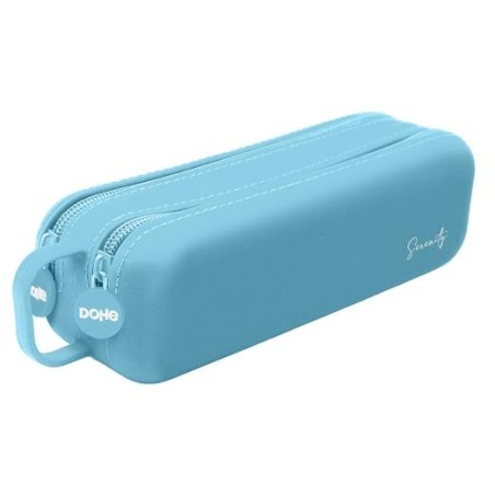 DOHE PORTATODO CUADRUPLE DE SILICONA SERENITY AZUL