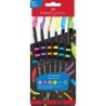 FABER CASTELL PINCELES PELO SINTÉTICO SOFT TOUCH EDICIÓN BLACK BLÍSTER 6 UD