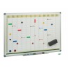 FAIBO PIZARRA PLANIFICACIÓN ANUAL METÁLICA LACADO BLANCO MARCO DE ALUMINIO 60X90CM