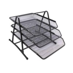 BISMARK BANDEJA DE REJILLA TRIPLE 35X30X24.5 CM NEGRA