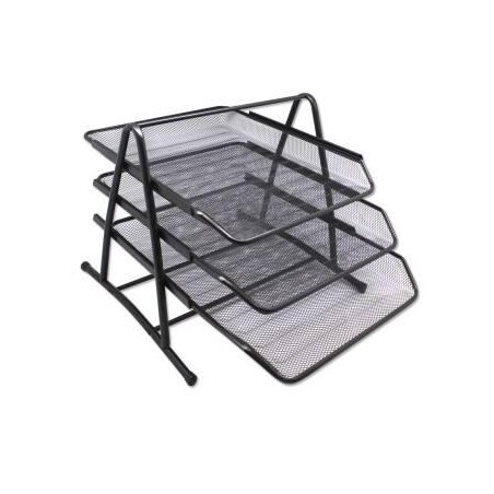 BISMARK BANDEJA DE REJILLA TRIPLE 35X30X24.5 CM NEGRA