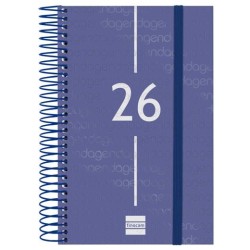 FINOCAM AGENDA ESPIRAL YEAR E5-117X181MM 1DP TAPA PP AZUL 2026