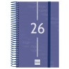 FINOCAM AGENDA ESPIRAL YEAR E5-117X181MM 1DP TAPA PP AZUL 2026