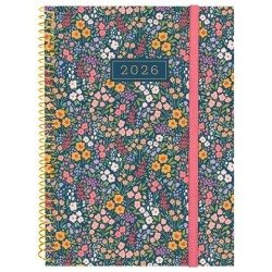 FINOCAM AGENDA ESPIRAL DESIGN COLLECTION E10-155X212MM SVH TAPA PP FLORA 2026